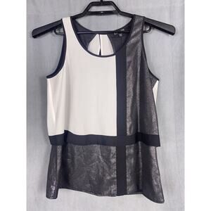 New Express Women's Size Small Windowpane Blouse Sleeveless Shell Tank Top